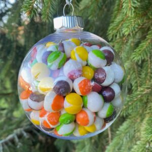 Rainbow Crunch Christmas Ball Ornament